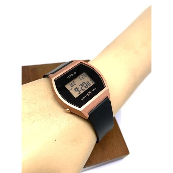 Casio Women\'s Watch LW204 Quartz Digital Rose Gold Black Resin 3294 35mm main image 11